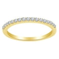 thumbnail image 1 of AFFY Round Cut White Natural Diamond Engagement Wedding Ring In 14K Solid Yellow Gold (0.25 Ct), 1 of 1