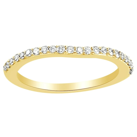 Round Cut White Natural Diamond Engagement Wedding Ring In 14K Solid Yellow Gold (0.25 Cttw)
