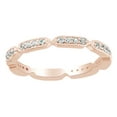 thumbnail image 1 of AFFY Round Cut White Natural Diamond Eternity Band Ring In 14K Solid Rose Gold (0.25 Ct), 1 of 1