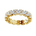 thumbnail image 1 of AFFY Round Cut White Natural Diamond Eternity Band Ring In 14K Solid Yellow Gold (1.75 Ct), 1 of 1