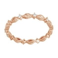 thumbnail image 1 of AFFY Round Cut White Natural Diamond Full Eternity Band Ring In 14K Solid Rose Gold (0.16 Ct), Size-11, 1 of 1