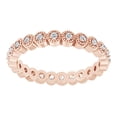 thumbnail image 1 of AFFY Round Cut White Natural Diamond Full Eternity Band Ring In 14K Solid Rose Gold (0.25 Ct), Ring Size-4.5, 1 of 1