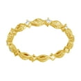 thumbnail image 1 of AFFY Round Cut White Natural Diamond Full Eternity Band Ring In 14K Solid Yellow Gold (0.16 Ct), Size-7.5, 1 of 1