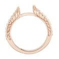 thumbnail image 1 of Round Cut White Natural Diamond Semi Mount Engagement Ring In 14K Solid Rose Gold (0.37 Cttw), 1 of 1