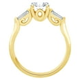 thumbnail image 1 of AFFY Round Cut White Natural Diamond Solitaire Engagement Wedding Ring In 14K Solid Yellow Gold (0.62 Ct), 1 of 1