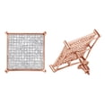 thumbnail image 1 of AFFY Round Cut White Natural Diamond Stud Earrings In 10k Solid Rose Gold (1.13 Ct), 1 of 1