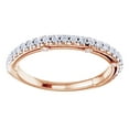 thumbnail image 1 of AFFY Round Cut White Natural Diamond Vintage Band Ring In 14K Solid Rose Gold (0.25 Ct), Size-4, 1 of 1