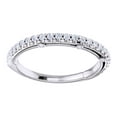 thumbnail image 1 of AFFY Round Cut White Natural Diamond Vintage Band Ring In 14K Solid White Gold (0.25 Ct), Size-6.5, 1 of 1