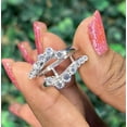 thumbnail image 1 of Round Cut diamond Ring Enhancer in 925 Sterling Silver - Birthday Gift For Wife, 1 of 2
