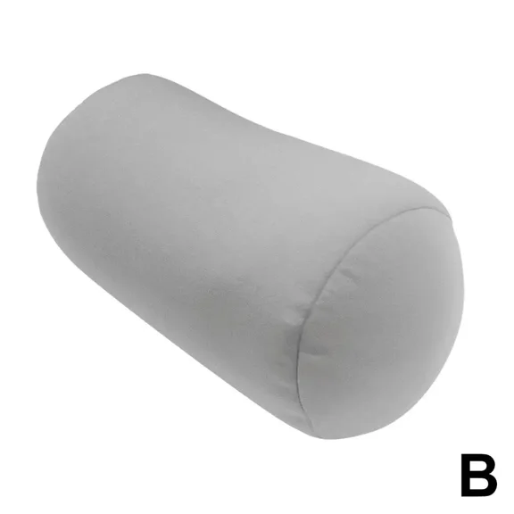 Round Cylinder Bolster Pillow Super Soft Head Pillow Pure Color Cylindrical Pillow Tube Roll Cervical Pillow For Head Neck J2F8