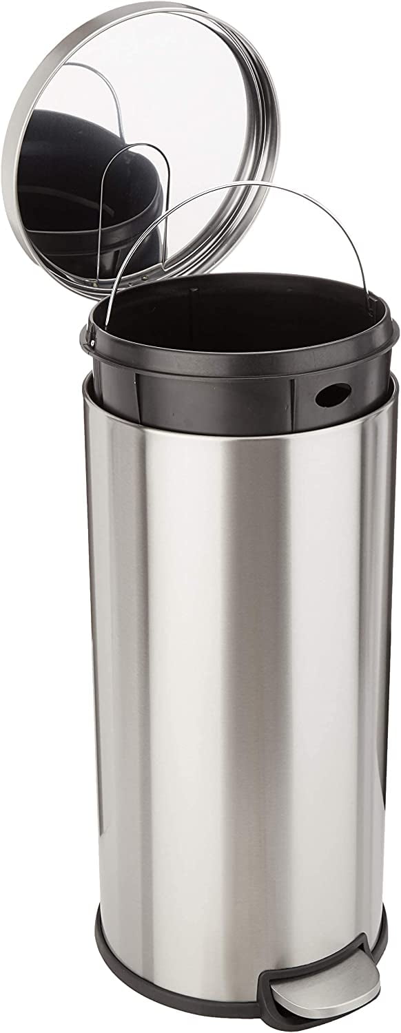 https://i5.walmartimages.com/seo/Round-Cylindrical-Trash-Can-With-Soft-Close-Foot-Pedal-30-Liter-7-9-Gallon-Brushed-Stainless-Steel_b62c8d43-1794-48ad-bddc-b1882b861f4d.4fe068a32b7c5cd73860a47179c9de48.jpeg