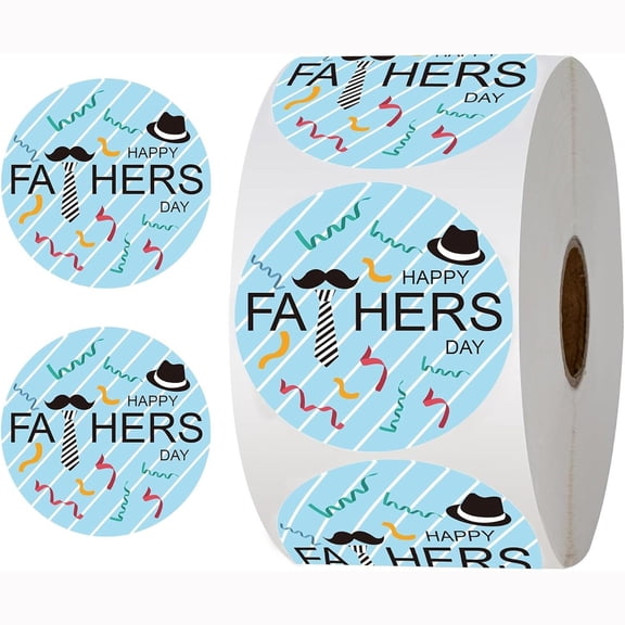 Round Dad Sticker Decal Father's Day Sticker Envelope Sealing Sticker Happy Father's Day Sticker Decorations