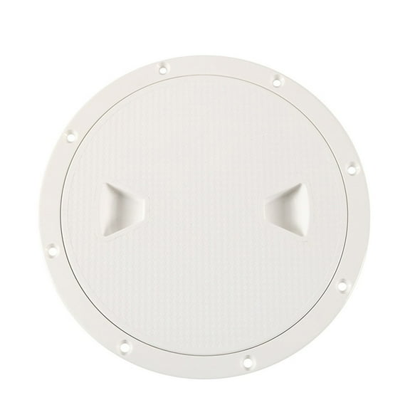 Round Deck Inspection for ACCESS Plate for Marine Use, ABS Hatch Cover with Water-Resistant Seal, White Finish, Fits 4 Inch 6 Inch 8 Inch Boat Decks(8 inch)