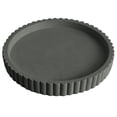 thumbnail image 1 of Round Decorative Tray, Ribbed Coffee Table Tray Bedroom Vanity Trays for Dresser Jewellery, Durable Bedroom Living room Countertop Candle Holder Storage Organizer, Modern Style, 1Pc(Grey,4.9x4.9"), 1 of 9