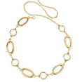thumbnail image 1 of Round Design Metallic Waist Chain Belt For Office Women Daily Wear Suitable For Casual And Formal Event Waist Decors, 1 of 8