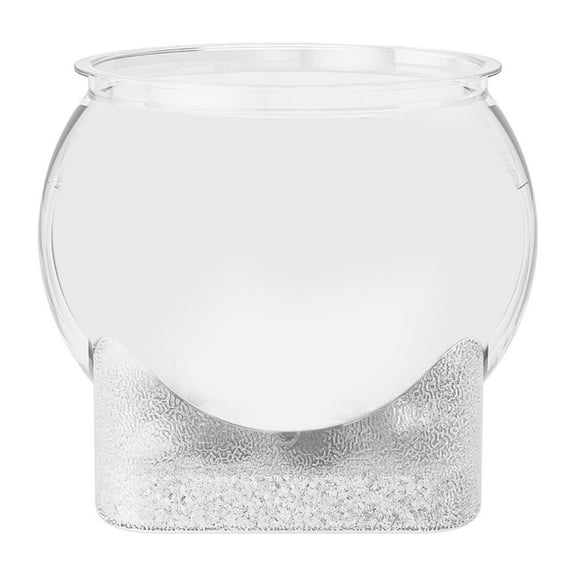 Round Desktop Aquarium Bowl 2.3 Gal, Crystal-Clear Pet Fish Or Turtle Tank, 360° View Small Space Fishbowl for Office Desk, Dorm, Countertop – Lightweight & Shatter-Resistant Harlik