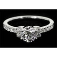 thumbnail image 1 of Round Diamond 2 CT Simple Engagement Ring, 14K White Gold - Size 6.5, 1 of 1
