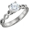 thumbnail image 1 of Round Diamond Solitaire Engagement Ring,14k White Gold (0.54 Ct,H Color,SI1 Clarity) GIA Certified, 1 of 6