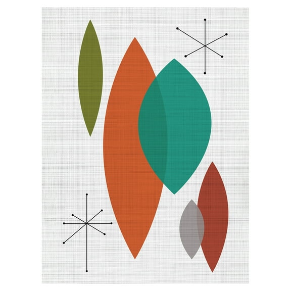 Round Diamonds I Colorful Abstract by Willowbrook Art Print