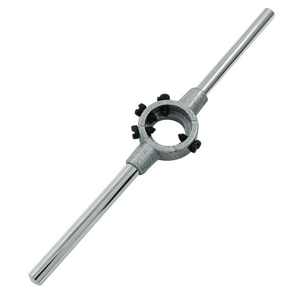 Round Die Stock Handle Wrench, M3-M4 Metric Round Die Holder for 20mm/ 3/4 Inch OD Round Die