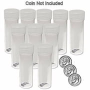 Round Dime Coin Tubes Storage 18mm by BCW 10 pack