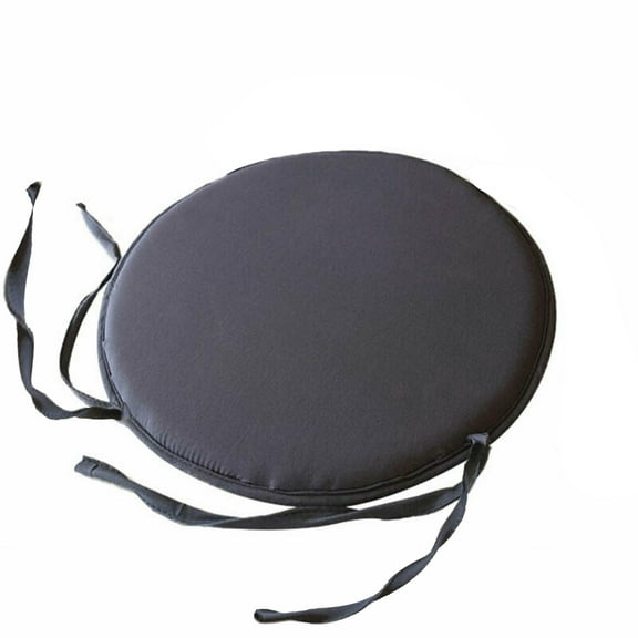 Round Dining Chair Cushion - Indoor/Outdoor Patio Seat Pad for Garden, Bistro - Comfortable Plastic-backed Design