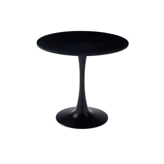 Round Dining Table 31.5 Inch, Mid Century Tulip Table for Living Room Office,Black