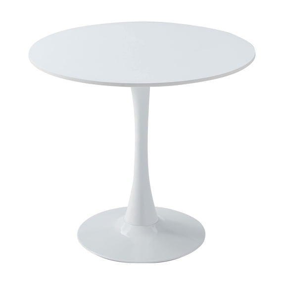 Round Dining Table 31.5 Inch, Mid Century Tulip Table for Living Room Office,White
