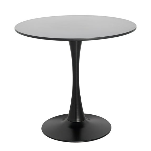 Round Dining Table 31.5" with Pedestal Base, Mid Century Kitchen Table Coffee Table for 2 to 4 Person