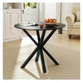 thumbnail image 1 of Round Dining Table, 36’’ Kitchen Table with Rubber Wood Legs & Adjustable Foot Pads, Modern Bar Table for Small Spaces, Kitchen, Dining Room, Restaurant, Bistro (Black), 1 of 1