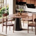 Round Dining Table for 46 People, 47" Dining Room Table with Wooden