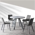 thumbnail image 1 of Round Dining Table Set, Mid Century Modern Round Dining Table 35 INCH, Leisure Coffee Table, Saving Space, 1 of 5