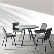 Round Dining Table Set, Mid Century Modern Round Dining Table 35 INCH, Leisure Coffee Table, Saving Space