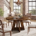 thumbnail image 1 of Round Dining Table Wood Kitchen Table for Dining Room, 47" Dinning Room Tables for 4 Adult, 1 of 7
