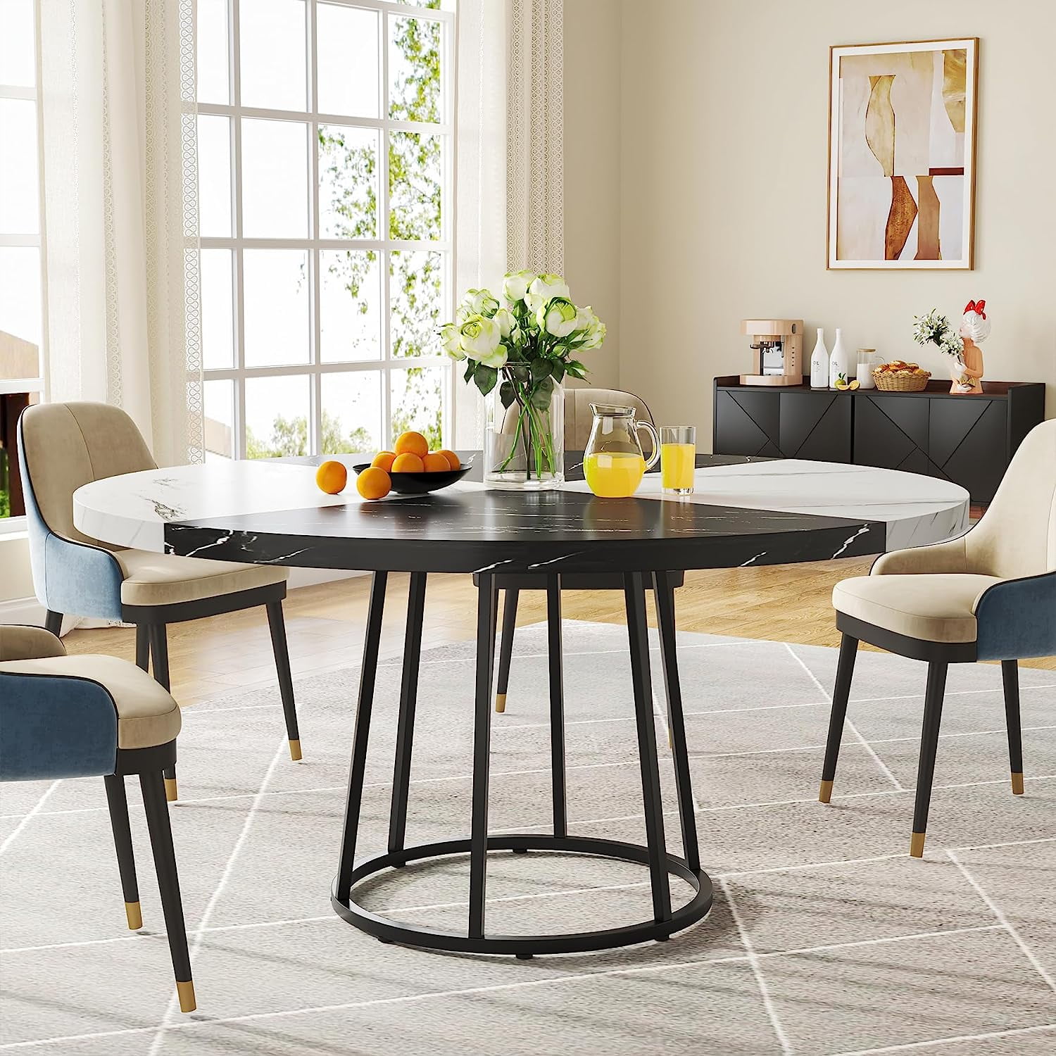 Table and 2025 chairs circle