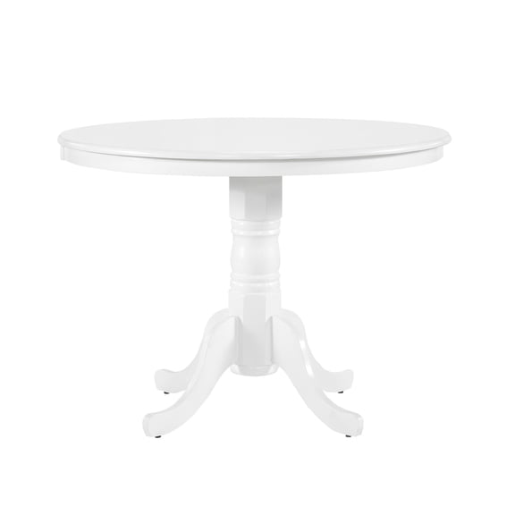 Round Dining Table for 4 | Used in Breakfast Nook or Dining Room | Made of Quality Wood | Overcomes Seating Problem