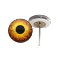 thumbnail image 1 of Round Dinosaur Creature Glass Eyes on Wire Pin Posts, 1 of 3