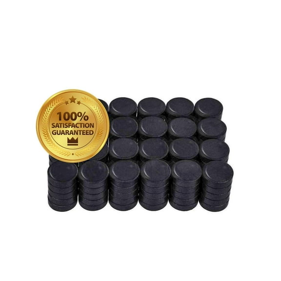 Round Disc Rubber Magnets - Round Magnets - Rubber Magnetic Discs - Great for Crafts, Science Projects, Office, School, and More! 0.6" Round. (Pack of 50)