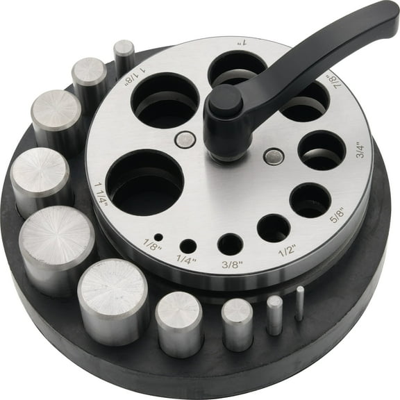 Round Disc cutter Set of 10 With Rubber Base