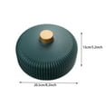 thumbnail image 1 of Round Divided Serving Tray with Airtight Lid, Removable Compartmentalized Snack Platter for Fruits, Veggies and Assorted Food, 1 of 5