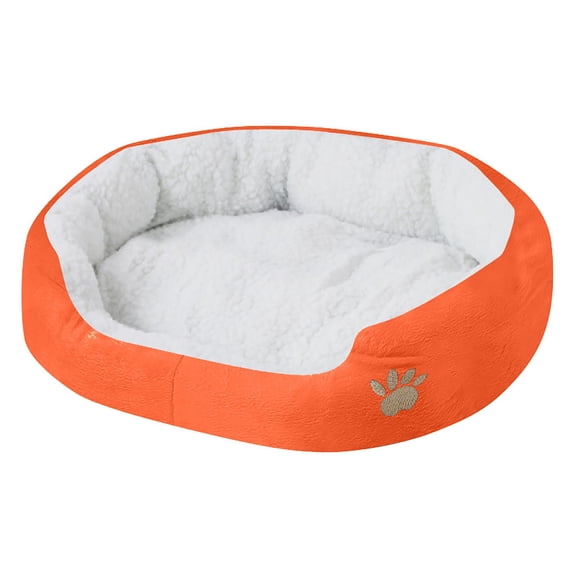 Round Dog Bed for Large Medium Small Dogs - Washable Orthopedic Sofa Bed, Soft Breathable Puppy & Pet Cuddler, Durable Calming Dog Bed with Anti-Slip Bottom