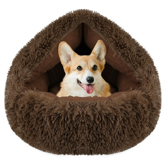 Round Dog Cave Bed Self Warming Dog Bed, Pet Bed, Cat Bed, Pet House