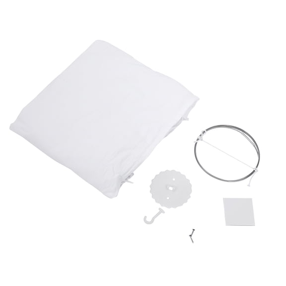 Round Dome Hanging Bed Canopy Mosquito Net Curtain for Baby Kid Reading Playing (White)
