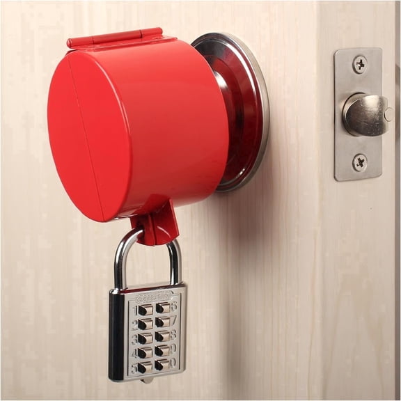Shumei Door Handle Lock, Blocks Keyhole Entry, Disables Handle with Combination Padlock