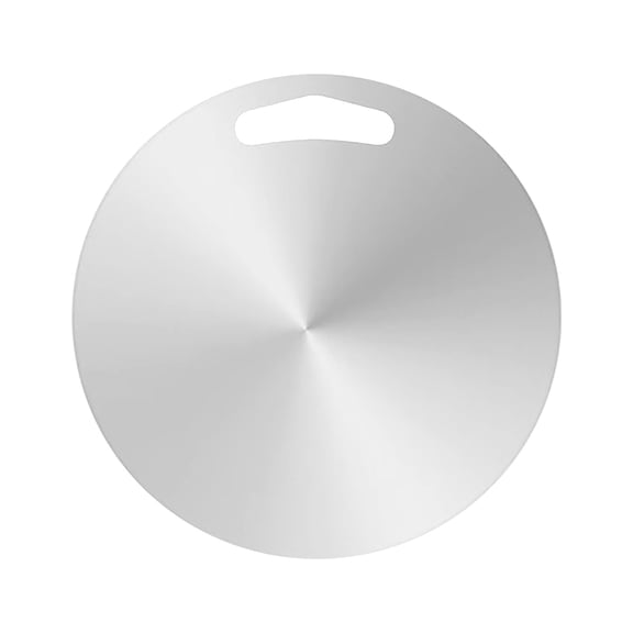 Round Double-Sided Stainless Steel Cutting Board, Multi-Function Kitchen Board for Chopping and Rapid Thawing, Hygienic Food Prep Surface with Hanging Hole for Easy Storage