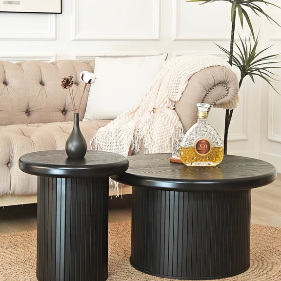 Round Dual - Table Design / Multiple Room Decor / Adds Modern Artistic Touch