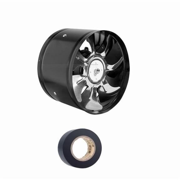 Round Duct Fan 4" 6" Booster Exhaust Ventilator Ventilation Vent Air for Window Wall Bathroom Toilet Kitchen ,High Performance