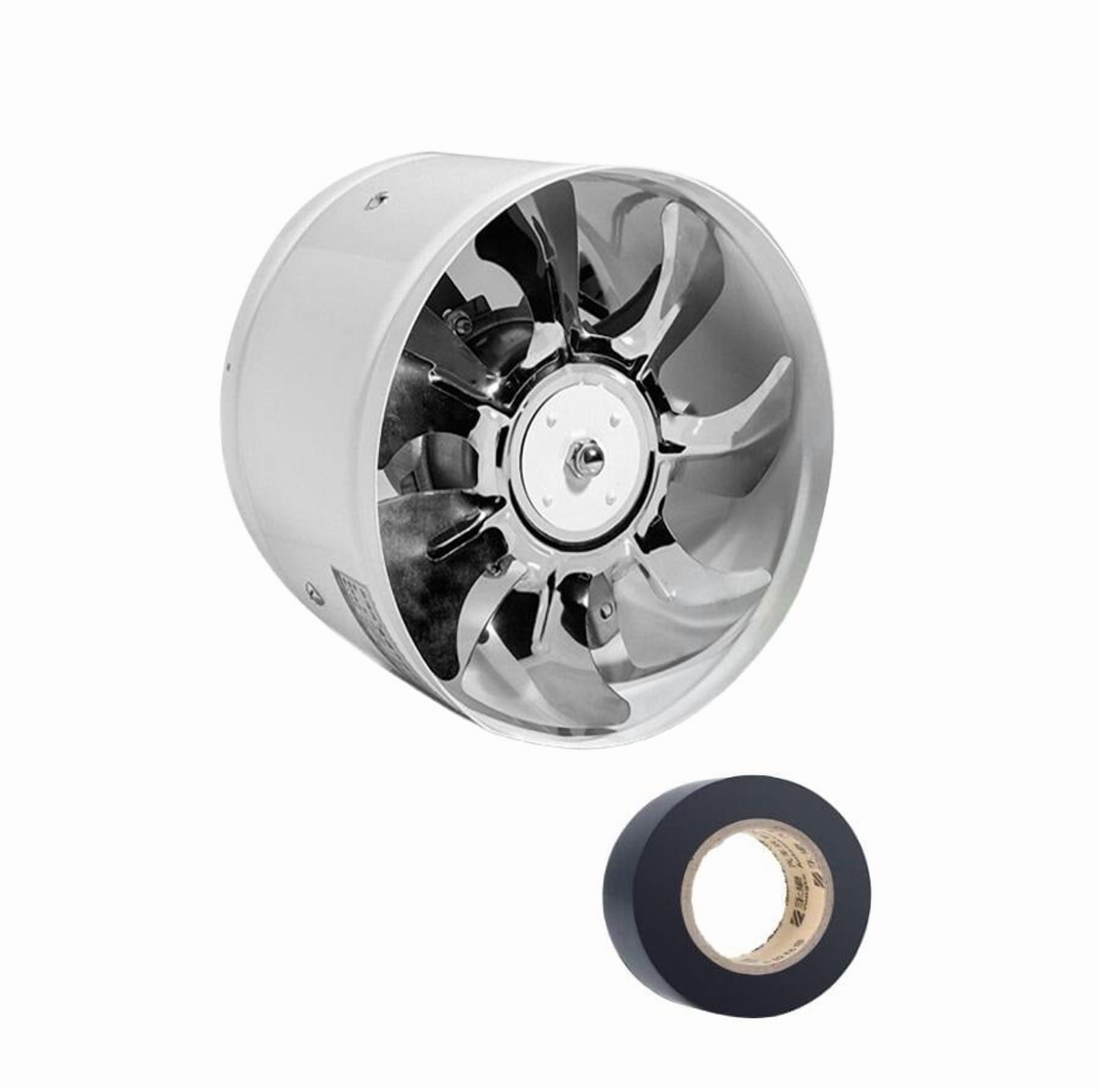 Round Duct Fan 4" 6" Booster Exhaust Ventilator Ventilation Vent Air for Window Wall Bathroom Toilet Kitchen - Quiet Ventilation