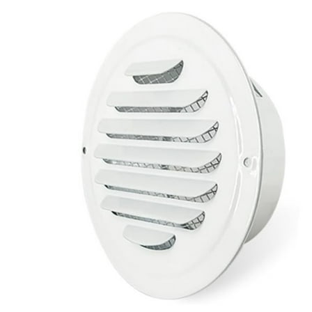 Round Ducting Air Ventilation Covers Wall Vent Covers Stainless Steel Air Outlet Vent with Builted-in Meshes Easy to Install