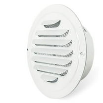 Round Ducting Air Ventilation Covers Wall Vent Covers Stainless Steel Air Outlet Vent with Builted-in Meshes Easy to Install